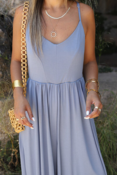 bytugcekaya Salopetă din jerseu cu curea din fire de indigo