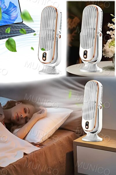 Munico USB Takılabilir Masa Kulesi Fanı Sessiz Fırçasız Motor Yatak Odası Ev Masaüstü Ofis Araba Için Kule