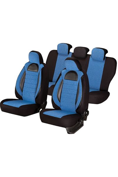 SMARTIC Huse scaune auto, Racing, 11 piese, compatibile airbag, rabatabile, 3 straturi de material