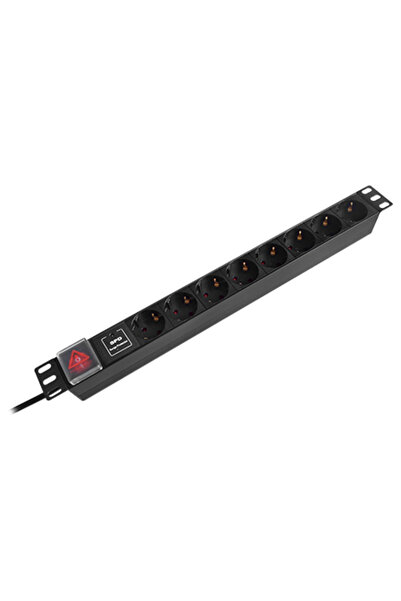 Emtex PDU RACK 19 INCH 8 PRIZE SWITCH 16A 2M