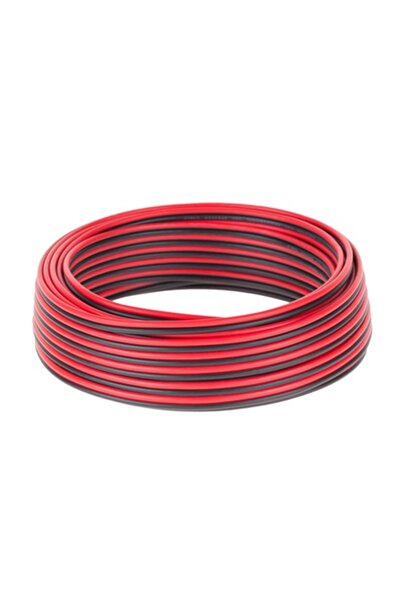 OEM CABLU DIFUZOR CCA 2X0.75MM ROSU/NEGRU 10M