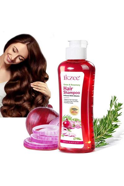 NOVA KISS Premium Shampoo for Activating Hair Follicles with Rosemary and Biotin, 250 ml