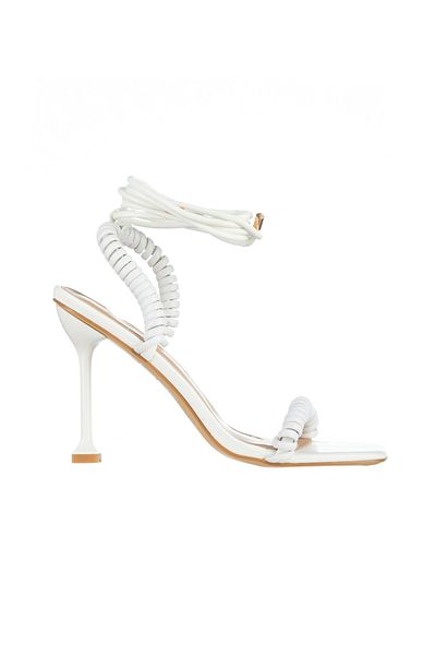 Kalapod Women's white sandals made of organic leather Kanata