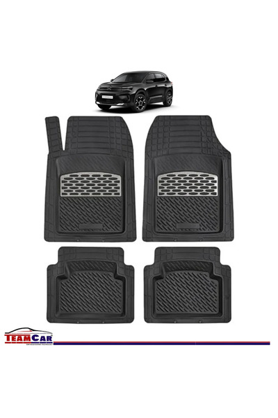 TEAMCAR Πατάκια αυτοκινήτου Citron C5 Aircross - Ασημί