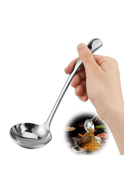 ÇEÇEN HOME 2Pcs 23cm Sorbet Dessert Sauce Stainless Steel Scoop