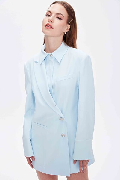 gold fairy ASYMETRIC TASARIM BLAZER CEKET ELBİSE