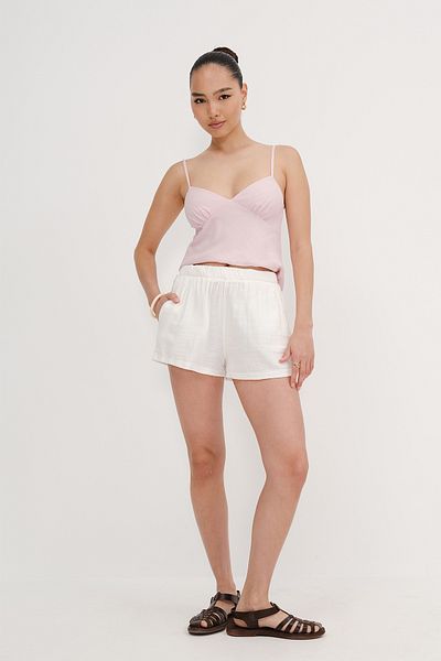 Addax Elastic Waist Shorts Ş13852-N13