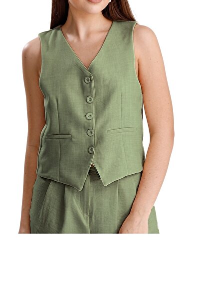 ikomteks Linen Vest Set