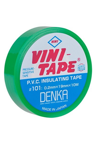 Lechpol Bandă izolatoare electrică verde 9,1 m x 1,9 cm x 0,2 mm