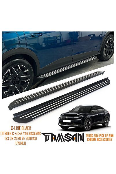 TAMSAN CITROEN C-4 C4X X-LINE MODEL YAN BASAMAK SIYAH 183 CM 2020 VE SONRASI ...