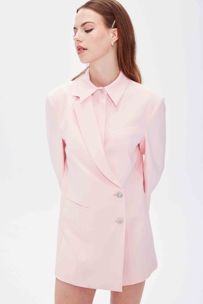 gold fairy ASYMETRIC TASARIM BLAZER CEKET ELBİSE