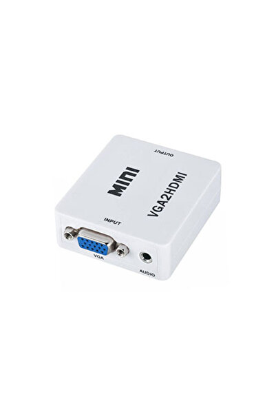 Lechpol Μετατροπέας VGA σε HDMI με ήχο και τροφοδοσία USB, 1080p HD