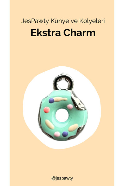 JesPawty Kolye ve Künye İle Uyumlu Charm Gümüş Renk Kaplama