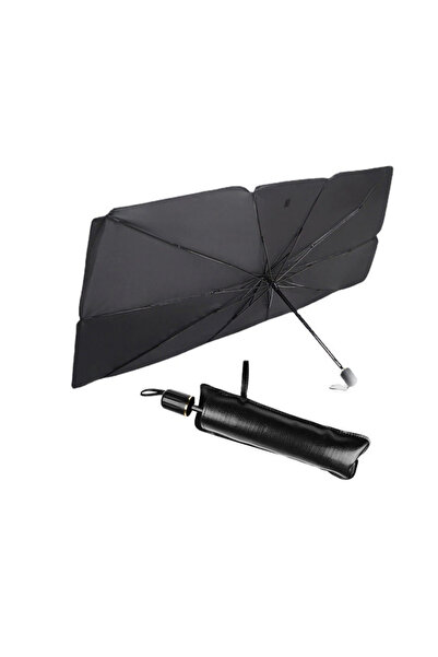 OEM Сгъваем автомобилен сенник, за кола, форма на чадър, 120 см x 60 см, усто...