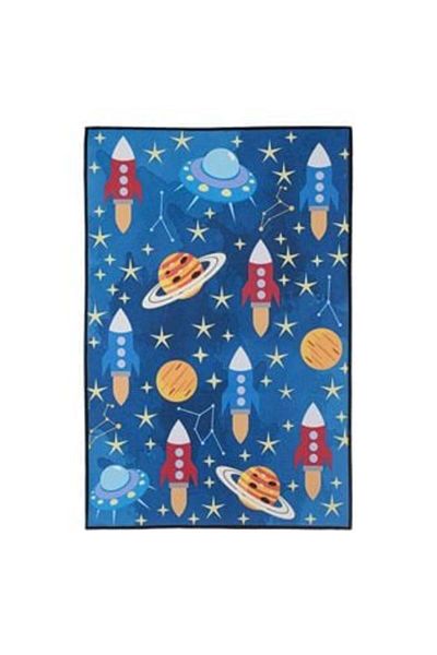 OEM Covor decorativ dreptunghiular Blue Space 60 x 90 cm
