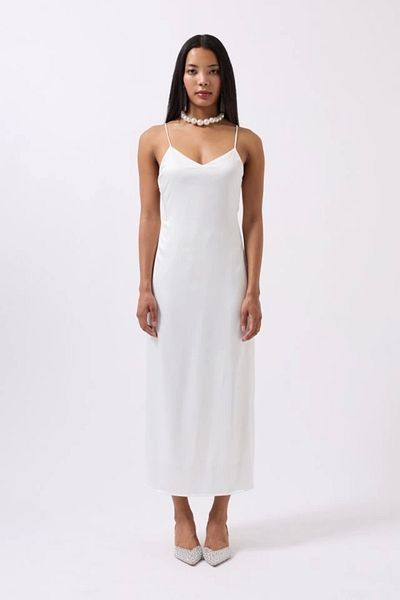 MRA Fashion Satin Slim Strap Dress