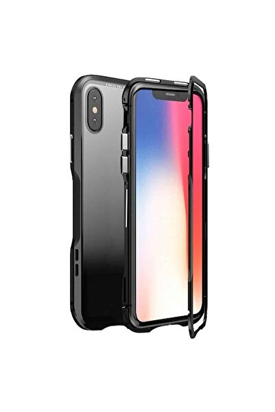 BLACK Калъф за смартфон Apple iPhone XS MAX, тънък модел, 360° пълна защита, ...