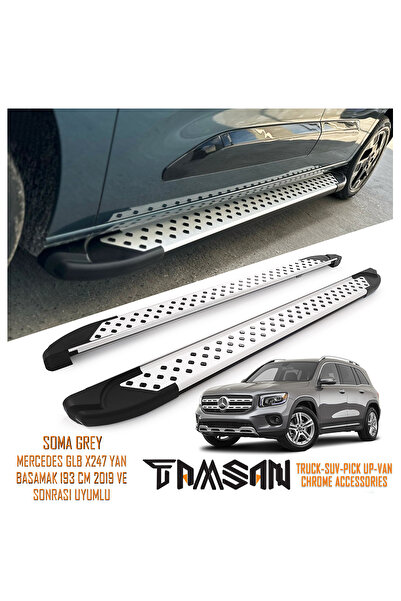 TAMSAN MERCEDES GLB X247 SOMA MODEL YAN BASAMAK GRİ 193 CM 2019 VE SONRASI UY...