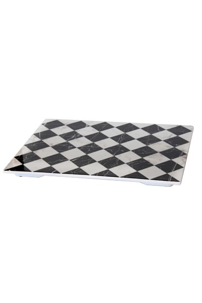 Raki RAKI platter with melamine chess look 1/2 325x265x20 mm