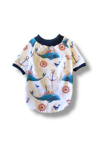 Luli Pet Whale Patterned Dog T-Shirt