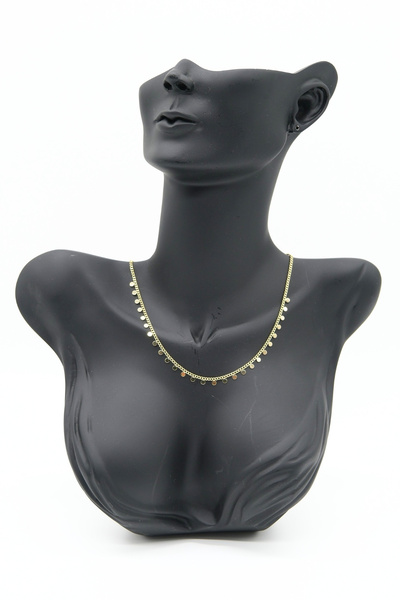 TAKIBOX Pullu Gold Renk Kolye