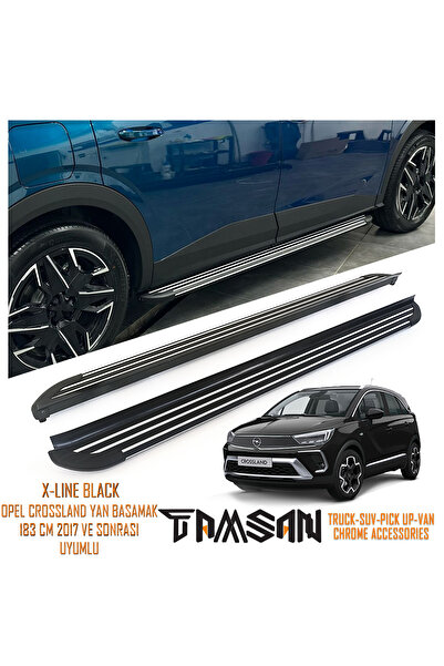 TAMSAN OPEL CROSSLAND X-LINE MODEL YAN BASAMAK SIYAH 183 CM 2017 VE SONRASI U...