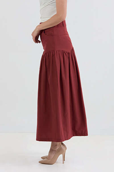 Fulla Moda Buttoned Pocketed T-Shirt Skirt