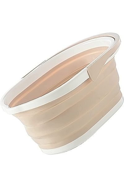 Bukate Silicone Foldable Bucket, with Plastic Handle, 15L, Pink, Bukate®