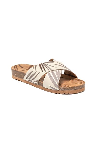 John May Women / Girls Slippers Mar-25Y-175-19 John May White Skin