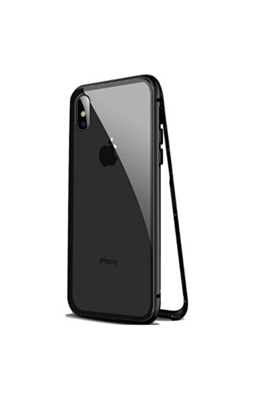 BLACK Θήκη Apple iPhone XS, μαύρη με μαγνητική κάλυψη 360 μοιρών, τέλεια εφαρ...