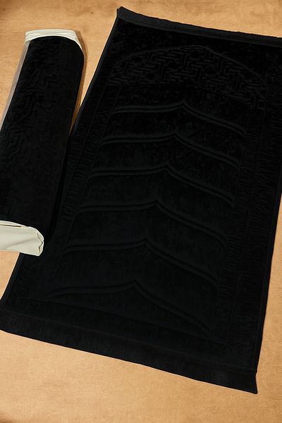 AYHANHOME Luxury Orthopedic Knee Pain-Free Sponge Gift Dowry Twist Prayer Rug with Fringed Bag