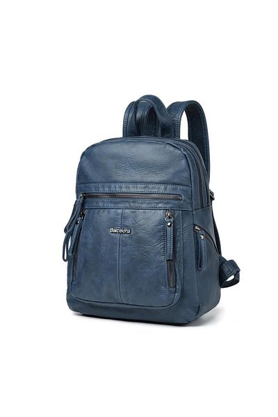 BARCELONA 21K Washed Leather Medium Size Women's Backpack 21-K Barcelona 1846-7