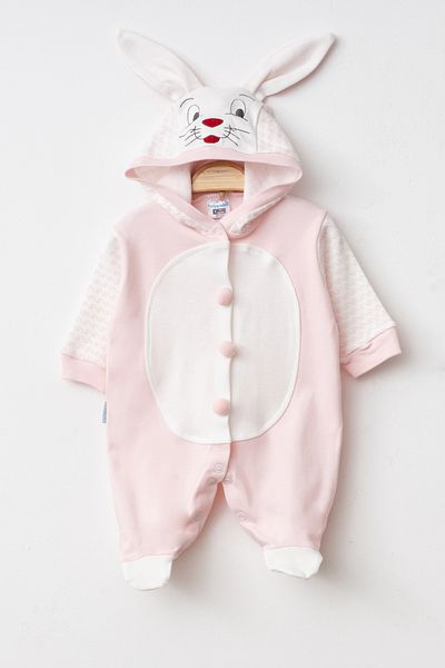 Hoppidik Baby Rabbit Costume Open Front Baby Romper