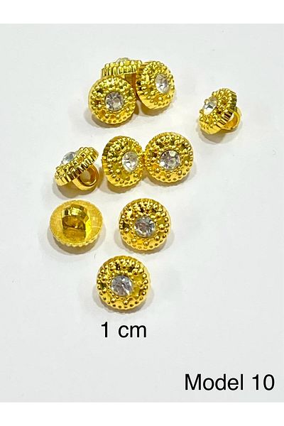 karantuhafiye Blouse Button / Metallized Blouse Button / 2915 /10 Pieces Model 10