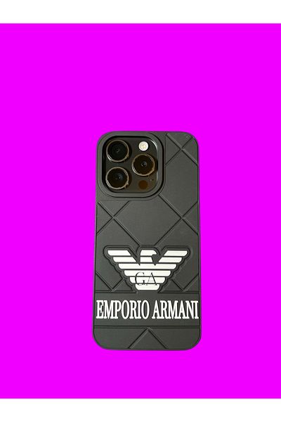Emporio Armani Emporio Armani phone case, compatible with iPhone 16 PRO black