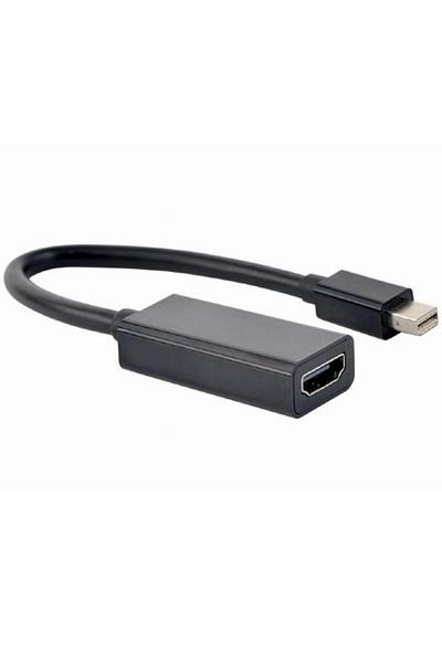 Gembird Cablu video Gembird A-mDPM-HDMIF-02, Mini-DisplayPort (T) la HDMI (M), 10cm, Full HD la 60Hz, Negru