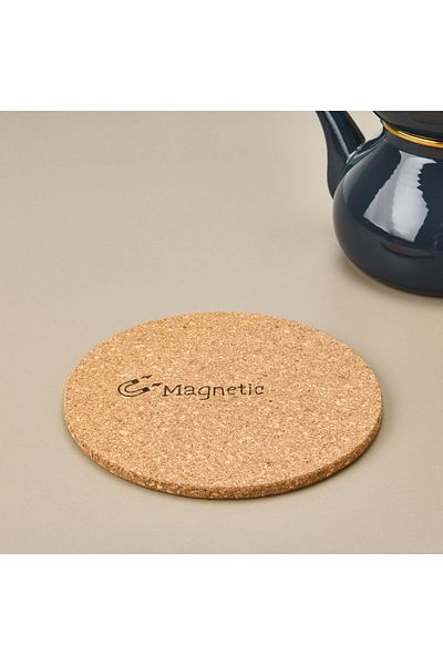 Excellent Houseware Magnetic Cork Trivet - Light Brown - 21 cm
