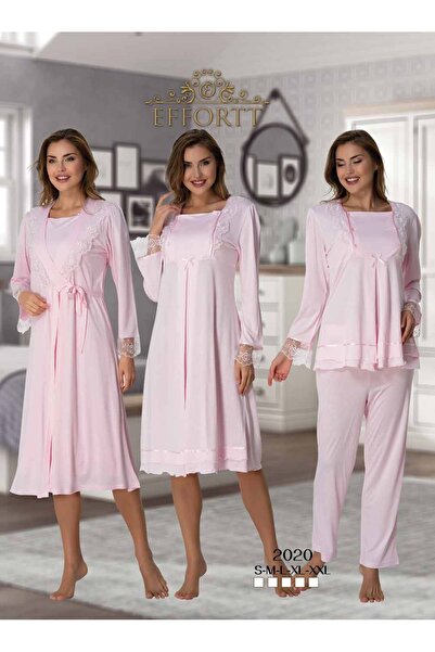 Effort Pijama Pregnant Maternity Nightgown Pajamas Set Full Set with Morning Dress Elegant Maternity Set Effortt