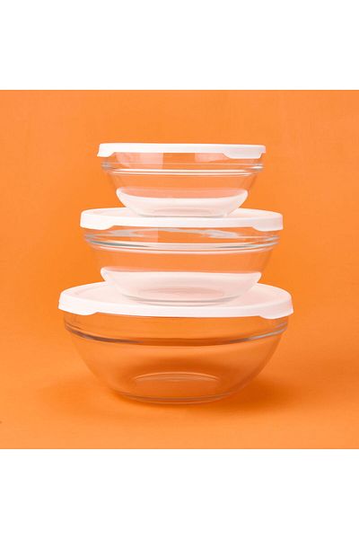 ASPARTAM Chef Storage Container Set - Transparent / White