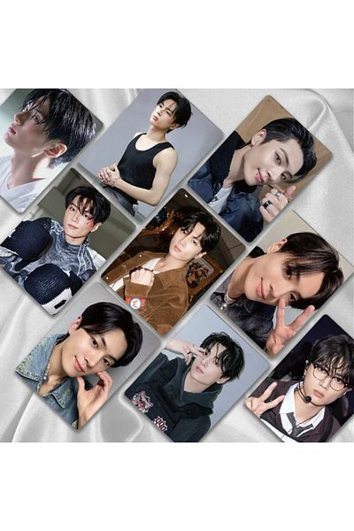 Kpop Dünyasi Enhypen'' Jay'' Double-Sided Printed Hologram/Lomo Card Set
