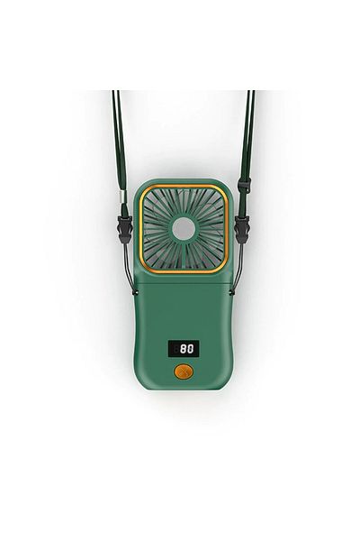 bzstore Portable Fan, 3 in 1, Handheld, Neck, Desk, 16.7 x 8 x 1.9 cm, 3 Speed Levels, USB Charging,