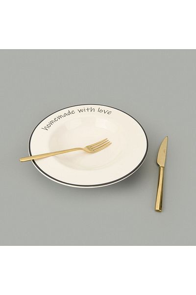 MATMEL Kitchen Homemade with Love Pasta Plate - Colored - 26 cm