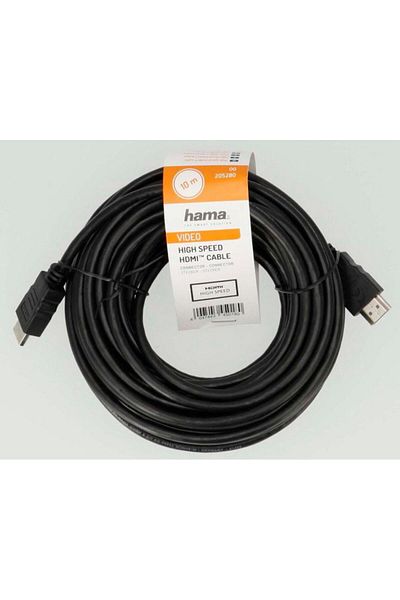 Hama Hama 205280 Cable, HDMI-HDMI, 10 meters (Black)