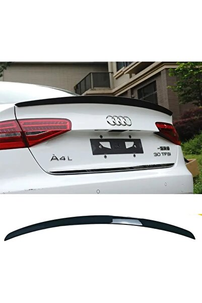 Harphour Audi A4 Uyumlu Sedan Bagaj Üstü Spoiler Parlak Siyah Spoyler Plastik...
