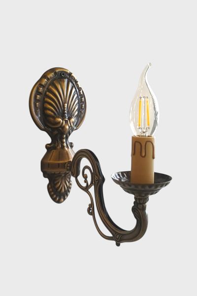 Favori Aydınlatma Antique Color Single Candle Sconce