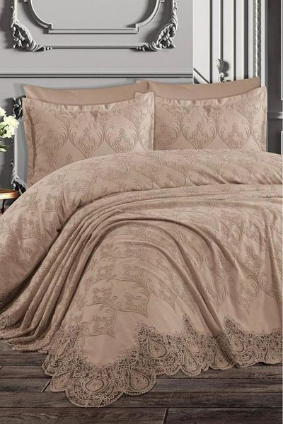 HUZUR ÇEYİZ Nilüfer 6 Piece Pique Set