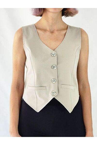 YAXİ ΚΡΕΜ ΣΤΟΛΙΣΜΕΝΟ ΓΙΛΕΚΟ ΜΕ ΚΟΥΜΠΙ ΤΣΕΠΗΣ