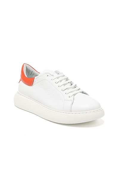 John May Men's Sneaker (Daily) Rc-25Y-058-R1960 John May White-Orange
