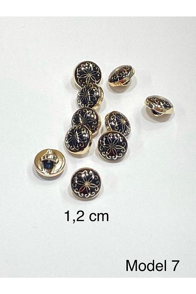 karantuhafiye Blouse Button / Metallized Blouse Button / 2915 /10 Pieces Model 7