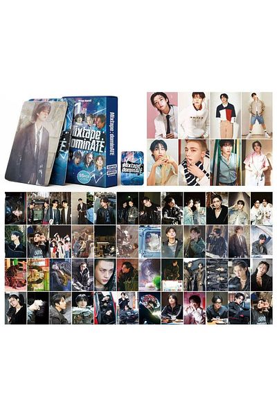 Kpop Dünyasi Stray Kids'' Mixtape Dominate'' Double Sided Printed Lomo Card Set